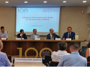 CONFINDUSTRIA SALERNO -100 ANNI - OPPORTUNITÀ DALL’EUROPA: GLI STRUMENTI PER LE IMPRESE