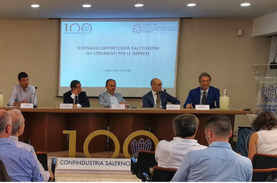 CONFINDUSTRIA SALERNO -100 ANNI - OPPORTUNITÀ DALL’EUROPA: GLI STRUMENTI PER LE IMPRESE