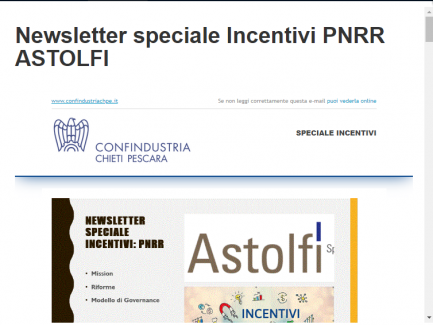 SPECIALE INCENTIVI PNRR - CONFINDUSTRIA CHIETI PESCARA