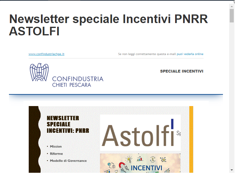 SPECIALE INCENTIVI PNRR - CONFINDUSTRIA CHIETI PESCARA