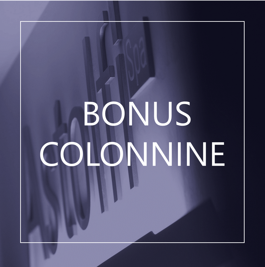 BONUS COLONNINE - ACQUISTO E INSTALLAZIONE INFRASTRUTTURE DI RICARICA